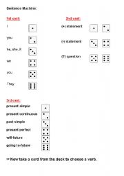 English worksheet: Syntax Machine