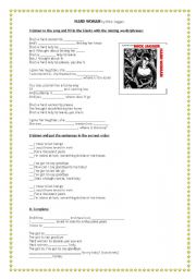 English Worksheet: Hard Woman by Mick Jagger