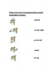 English worksheet: Prepositions