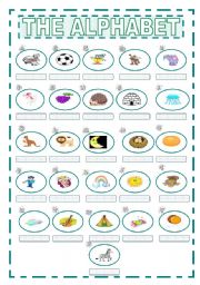 English Worksheet: alphabet complete