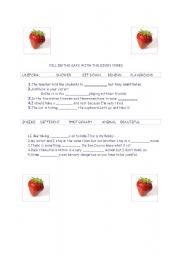 English worksheet: VOCABULARY EXERCISE 2