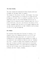 English Worksheet: Irish Heritage Aran Islands