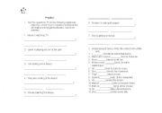 English Worksheet: Grammar Practice Present tense and Yes/ No questions