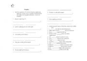 English worksheet: Grammar Practice Present tense and Yes/ No questions