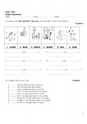 English Worksheet: MODALS CAN / SHOULD