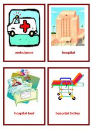 English Worksheet: Medical Flash Cards