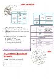 English Worksheet: simple present revision
