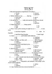 English Worksheet: TEST