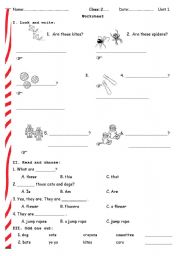 English Worksheet: 