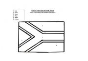 English worksheet: Flag of South Africa