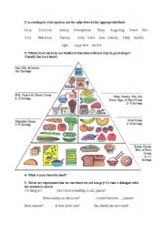 English Worksheet: Food part2