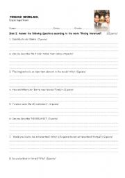 English Worksheet: FINDING NEVERLAND