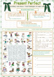 English Worksheet: Present Perfect + for and Since