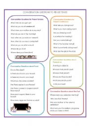 CONVERSATION QUESTIONS TO REVISE TENSES