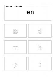 English worksheet: en flip book