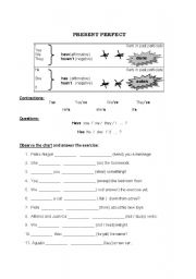 English worksheet: Present Perfect