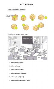 English Worksheet: Prepositions