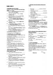 English worksheet: TEST