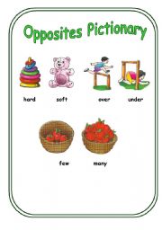 English Worksheet: Opposites (poster 4)
