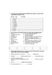 English Worksheet: present simple vs. present continuous