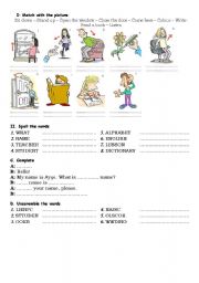 English Worksheet: imperatives