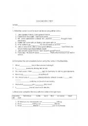 English worksheet: english examn