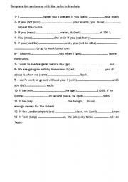 English worksheet: TENSES