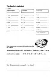 English Worksheet: The Alphabet