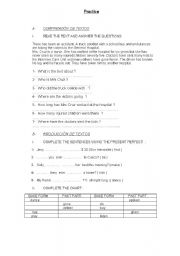 English worksheet: Practice ( Present Perfect )