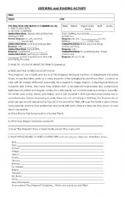 English Worksheet: Simpsons Worksheet