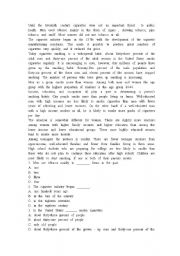 English Worksheet: reading
