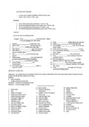 English worksheet: CONTINUES TENSE