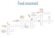 English Worksheet: Food crossword