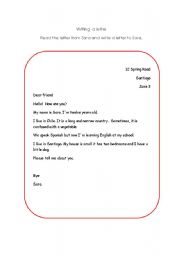 English Worksheet: letter