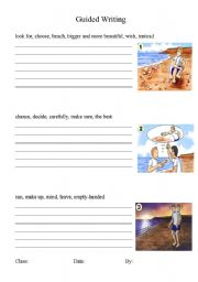 English Worksheet: Guided writing