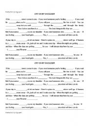 English Worksheet: Cry on my shoulder