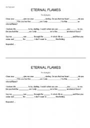 English worksheet: Eternal Flames 