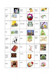 English Worksheet: Easter domino