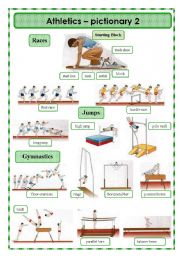 English Worksheet: Athletics - pictionary 2/2