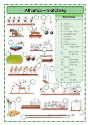 Athletics -matching exercise