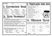 English Worksheet: Telling Time Two