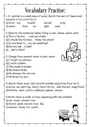 English Worksheet: General vocab