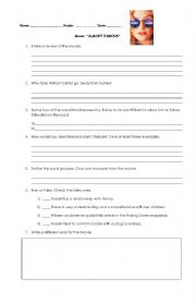 English worksheet: Movie Almost Famous