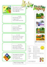 English Worksheet: The four seasons