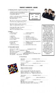 English Worksheet: Song - Keane