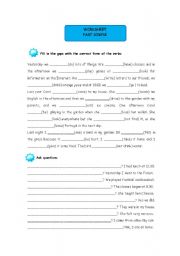 English Worksheet: Past Simple