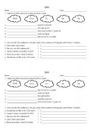 English Worksheet: Present perfect