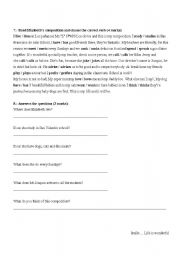 English worksheet: Present simple