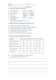 English worksheet: test