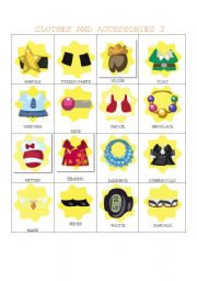 English worksheet: Clothes Vocabulary Part 2
